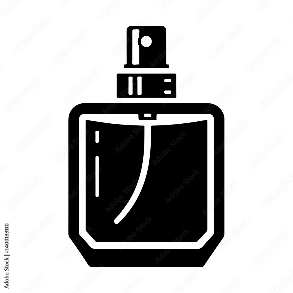 Minimalist Vector Icon Pictogram Of A Stylish Perfume Bottle Spraying Delicate Scent Into The Air Minimalist Vector Icon Pictogram Of A Stylish Perfume Bottle Spraying Delicate Scent Into The Air