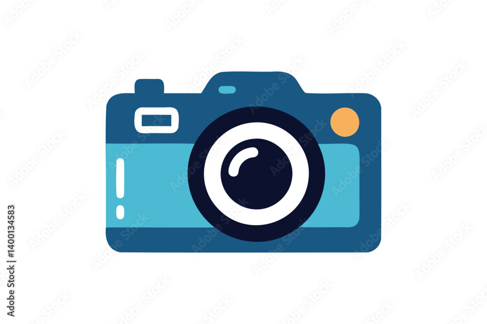 Camera vector on white background Camera vector on white background