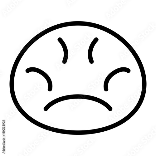 Bean Bag Vector Line Icon Design