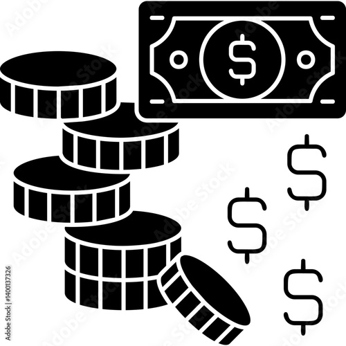 Cash Icon Vector Element