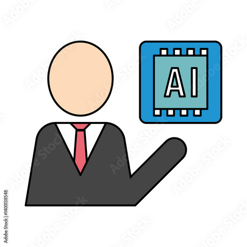ai specialist icon vector