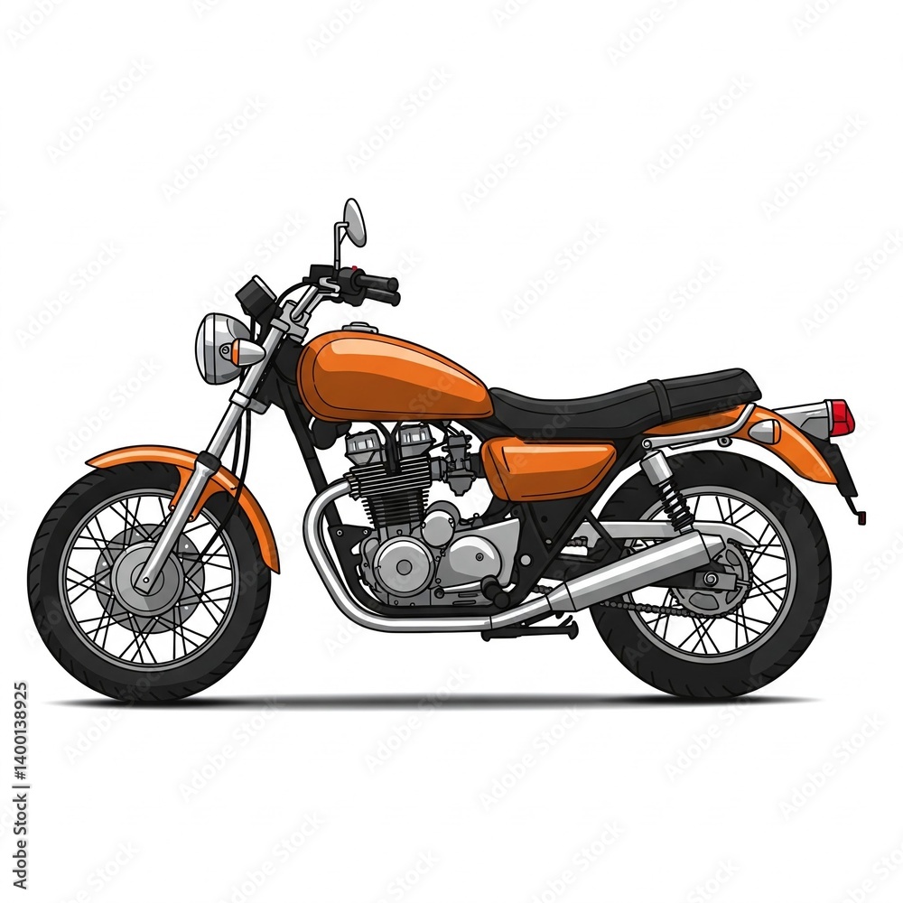 motorcycle isolated on white background motorcycle isolated on white background