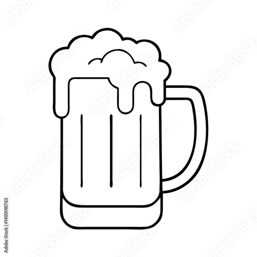A Frothy Mug of Beer A Refreshing Drink for Any Occasion