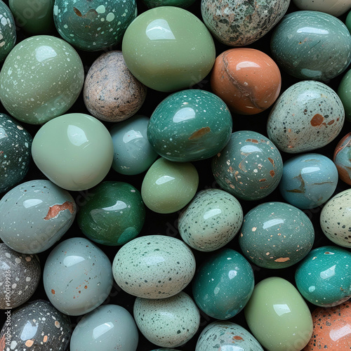 A policed stone of green colour  photo