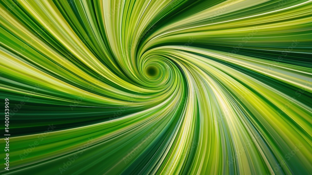 Obraz premium Vibrant green swirling abstract pattern.