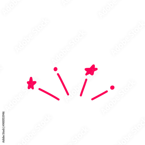 Cartoon doodle bomb explosion