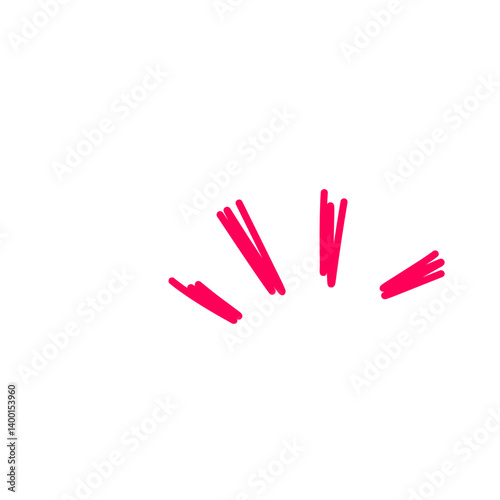 Cartoon doodle bomb explosion