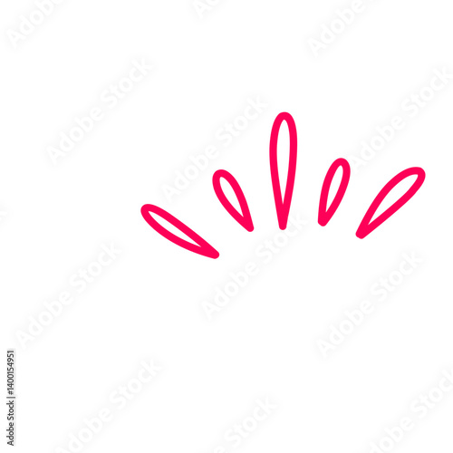 Cartoon doodle bomb explosion