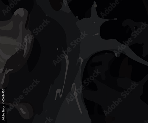 Dark Abstract Web Banner with Elegant Black Wave Patterns and Textures. Sophisticated Black Background with Fluid Dark Grey Swirls for Web Design. Minimalist Dark Grunge Banner for Website Headers