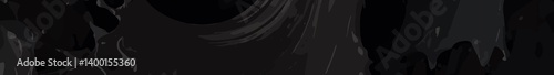 Dark Abstract Web Banner with Elegant Black Wave Patterns and Textures. Sophisticated Black Background with Fluid Dark Grey Swirls for Web Design. Minimalist Dark Grunge Banner for Website Headers