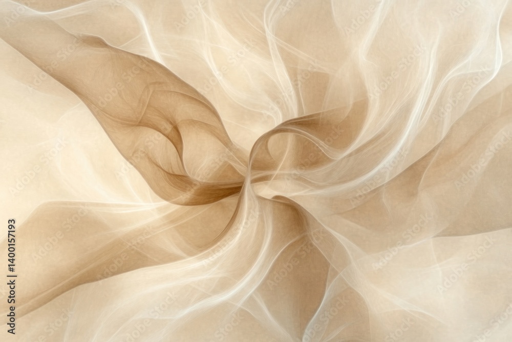 Fototapeta premium Swirling Lyrical Abstract Background With Soft Hues Creating a Mesmerizing Visual Experience