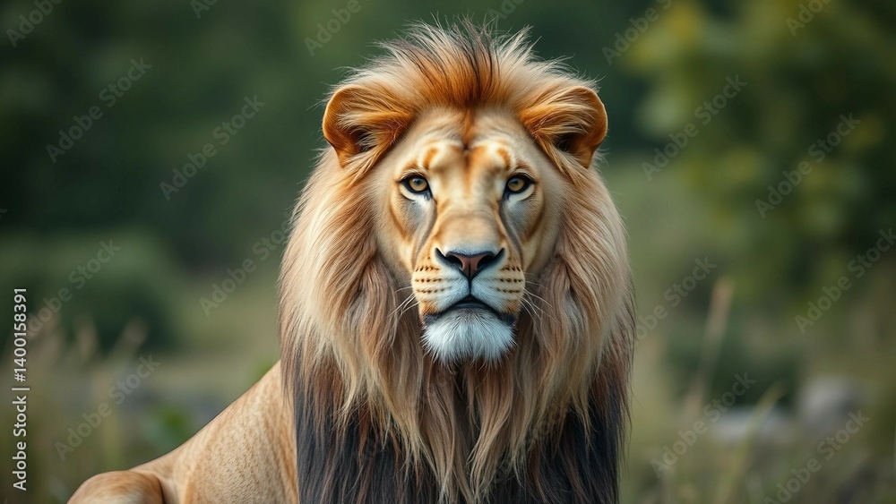 Fototapeta premium Lion isolated on transparent