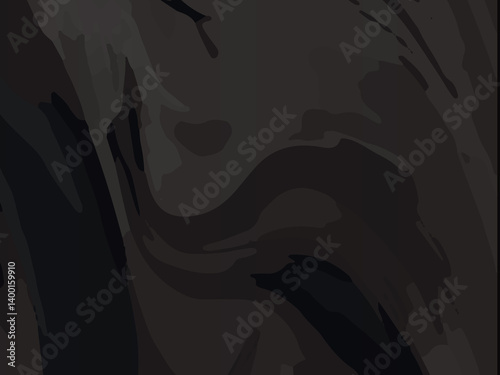 Dark Abstract Web Banner with Elegant Black Wave Patterns and Textures. Sophisticated Black Background with Fluid Dark Grey Swirls for Web Design. Minimalist Dark Grunge Banner for Website Headers