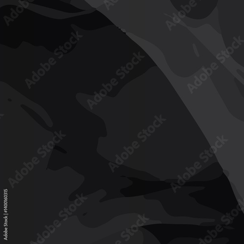 Dark Abstract Web Banner with Elegant Black Wave Patterns and Textures. Sophisticated Black Background with Fluid Dark Grey Swirls for Web Design. Minimalist Dark Grunge Banner for Website Headers