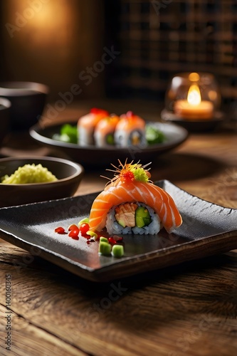 sushi on a plate