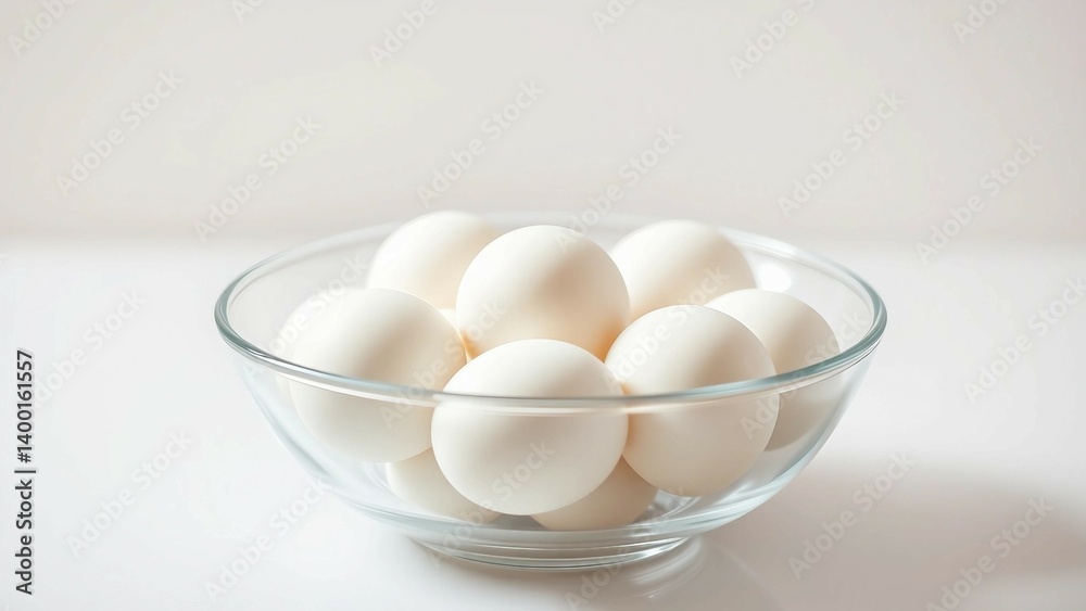 Bowl of white eggs isolated on transparent background Bowl of white eggs isolated on transparent background