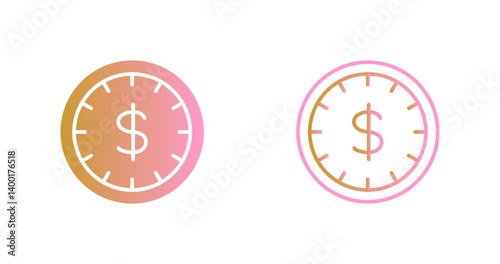Time is Money Icon Design