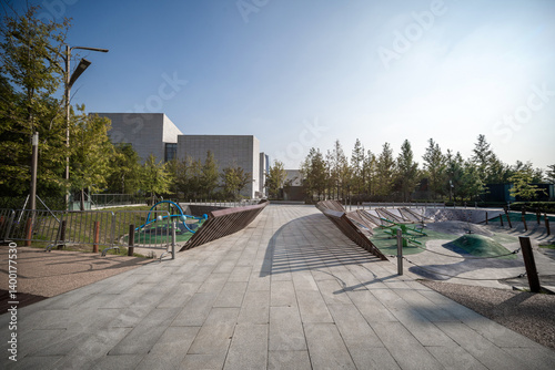 Serene Urban Playground Scene