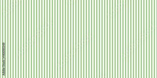 Seamless vertical striped pattern with soft green and white lines. Simple and clean design perfect for spring-themed projects, fabric, wrapping paper, backgrounds, packaging, and textile prints.