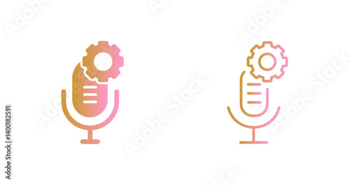 Podcasting Gear Icon Design
