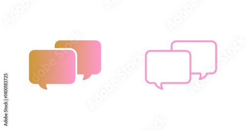 Message Bubble Icon Design
