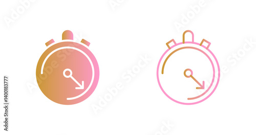 Stop Watch Icon Design