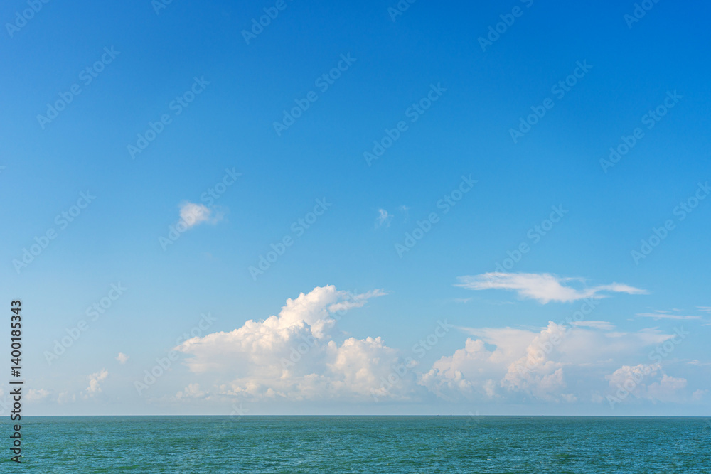 Tranquil Seascape with Blue Sky