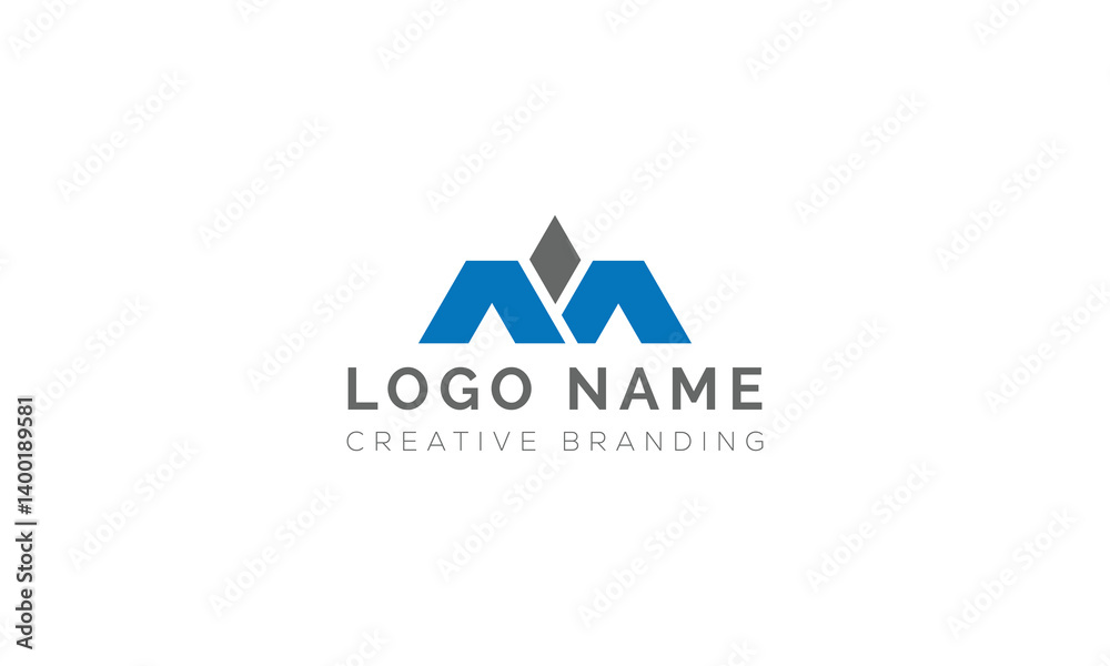 Minimalist M Logo for Branding and Identity. Minimalist M Logo for Branding and Identity.
