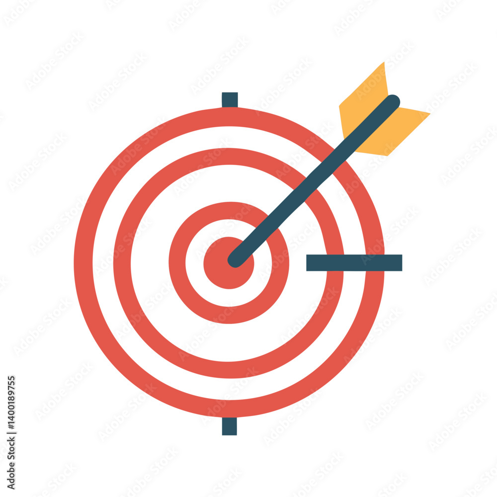 Target with Centered Arrow Icon Target with Centered Arrow Icon