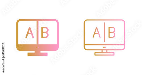 AB Testing Icon Design