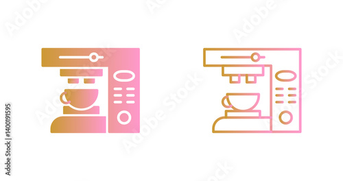 Coffee Machine Icon Design