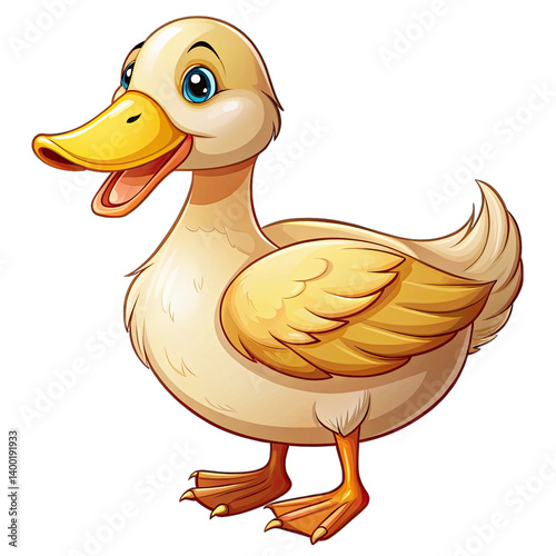 duck isolated on white