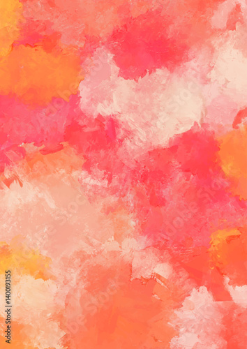 Abstract hand painted modern wall art design