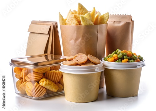 Delectable Delights: A tempting array of assorted snacks, each meticulously presented in its own unique packaging, promising a symphony of textures and flavors for any occasion.