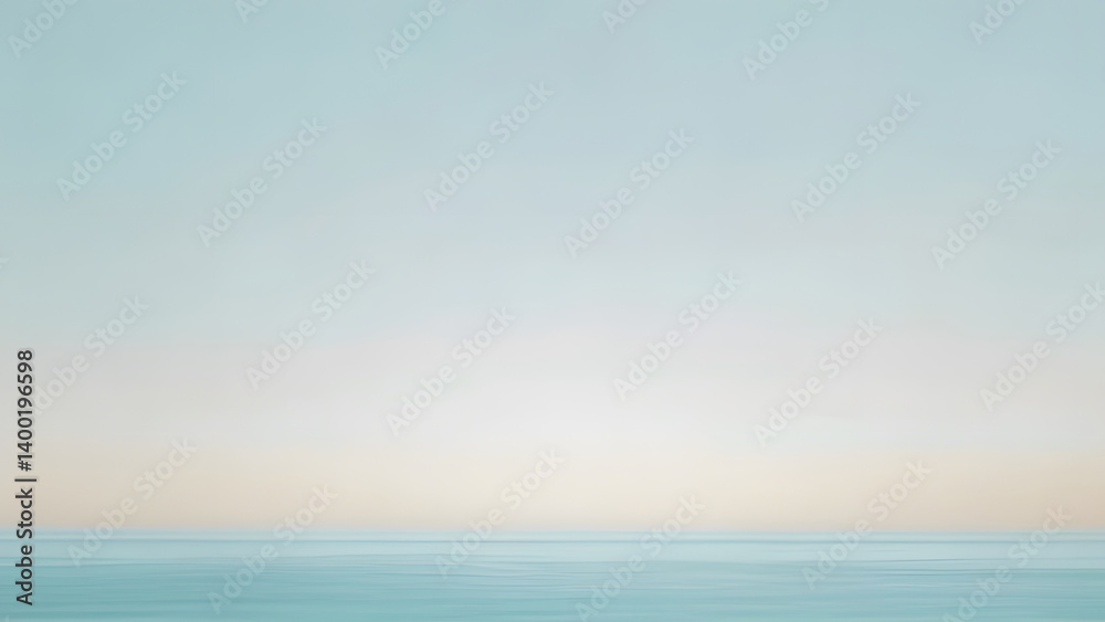 Fototapeta premium Calm ocean and sky horizon view