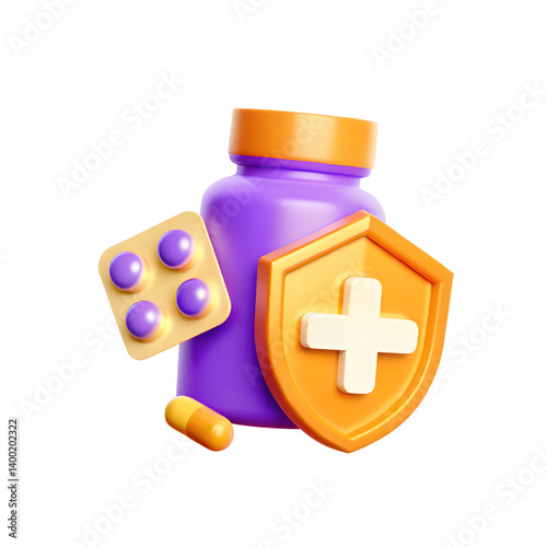  Healthcare and Shield Symbol.