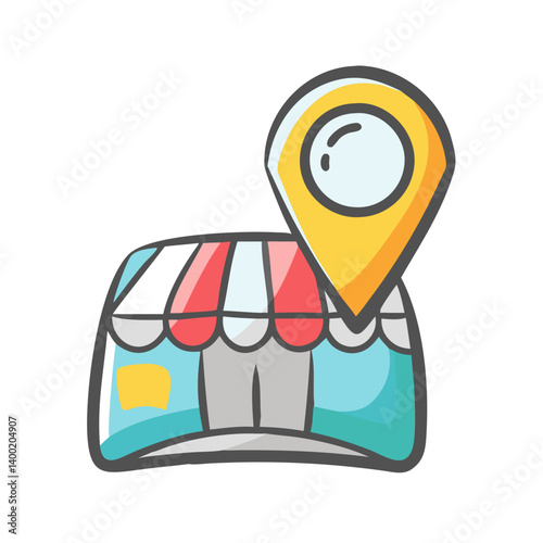 store locator icon, store locator vector illustration-simple illustration of store locator, perfect for store locator logos and icons