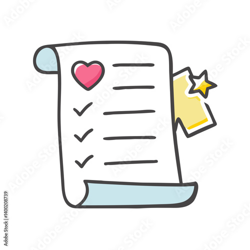 wishlist icon, wishlist vector illustration-simple illustration of wishlist, perfect for wishlist logos and icons