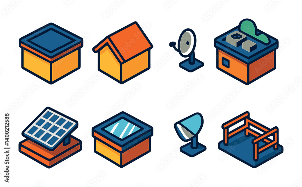 Isometric flat vector set of icons of urban fire events: burning building, city smoke, alarm system, rooftop fire, emergency block, hydrant use, urban evacuation, skyline flame. isolated transparent Isometric flat vector set of icons of urban fire events: burning building, city smoke, alarm system, rooftop fire, emergency block, hydrant use, urban evacuation, skyline flame. isolated transparent
