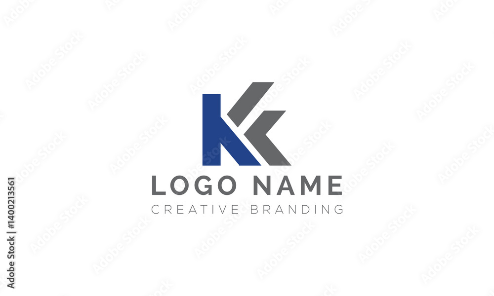 Minimalist KF Logo for Branding and Identity. Minimalist KF Logo for Branding and Identity.