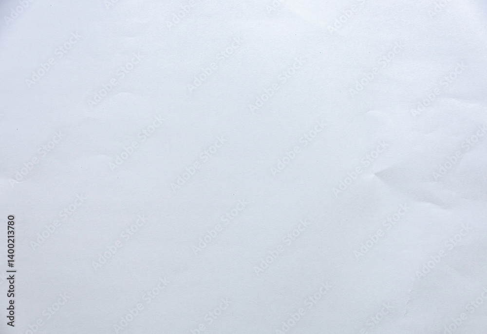Obraz premium Crumpled paper texture crease natural background authenticity imperfection white sheet smooth matte paper unmarked symbolizing purity minimalism plain surface Paper art highlights organic fibers grain