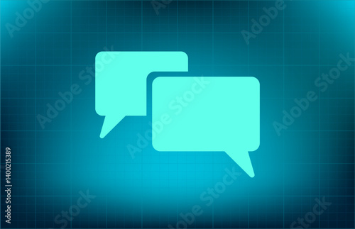 Vector icon on blue background with gradient