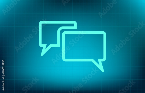 Vector icon on blue background with gradient