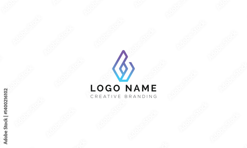 Minimalist B Logo for Branding and Identity. Minimalist B Logo for Branding and Identity.
