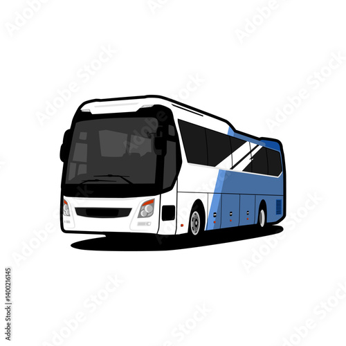city tour bus vector illustration