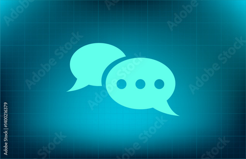Vector icon on blue background with gradient