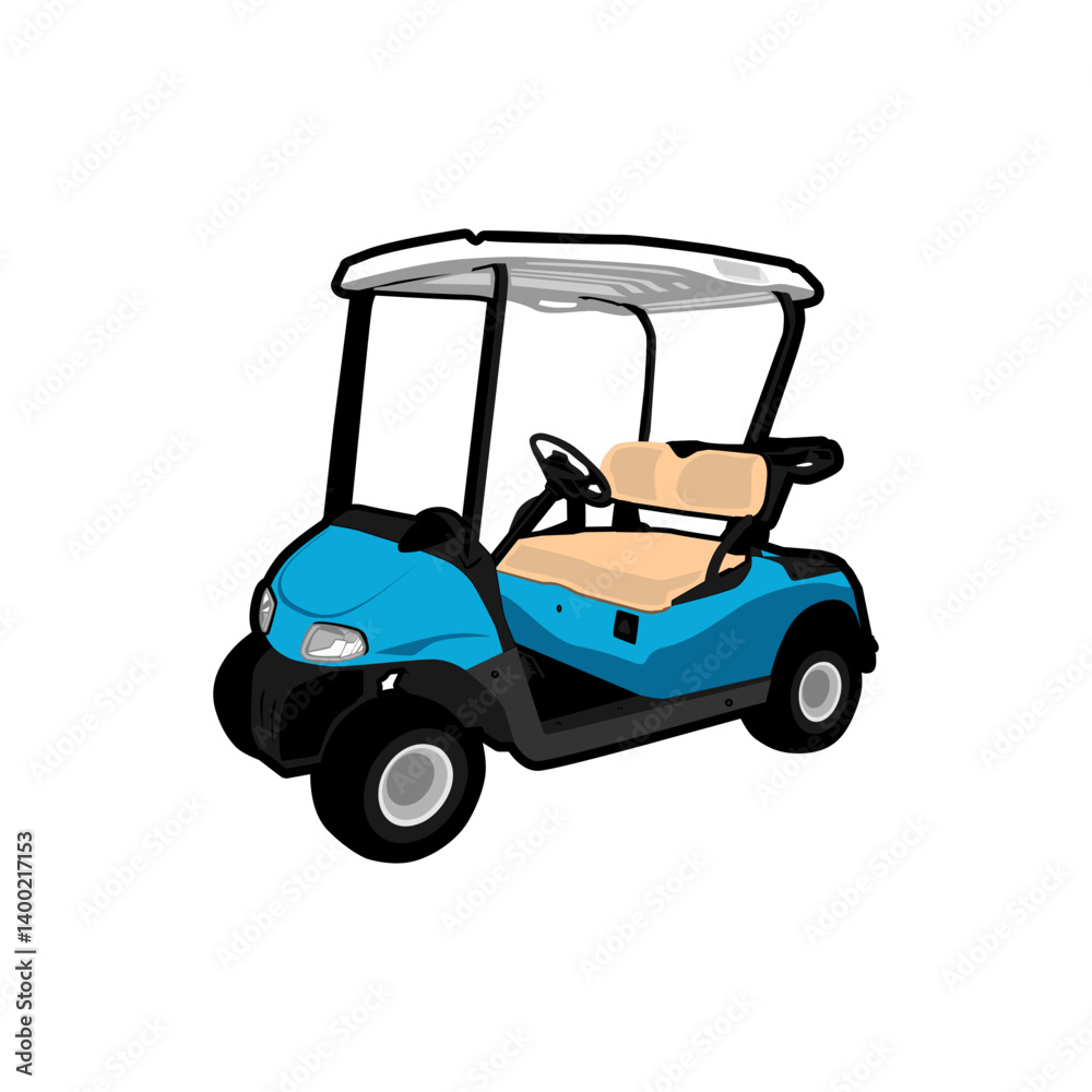 Fototapeta premium golf buggy vector design illustration