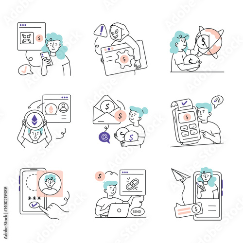 Set Of Digital Payment 5