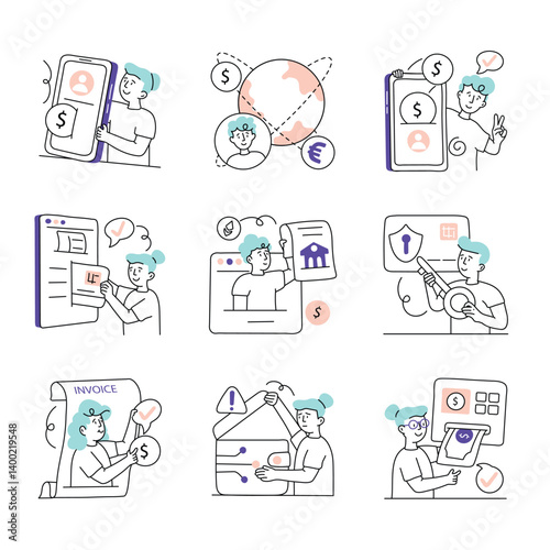 Set Of Digital Payment 2