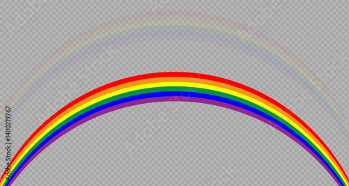 Rainbow icon, rainbow.Raindrops on a clear background. Storm with rain and white cloud on a clear background. Rain, hail and rainy weather. PNG.